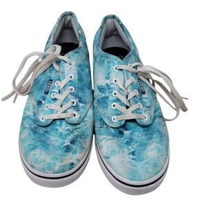 Vans Low Top Blue White Tie Dye Casual Walking Comfort Women's 7